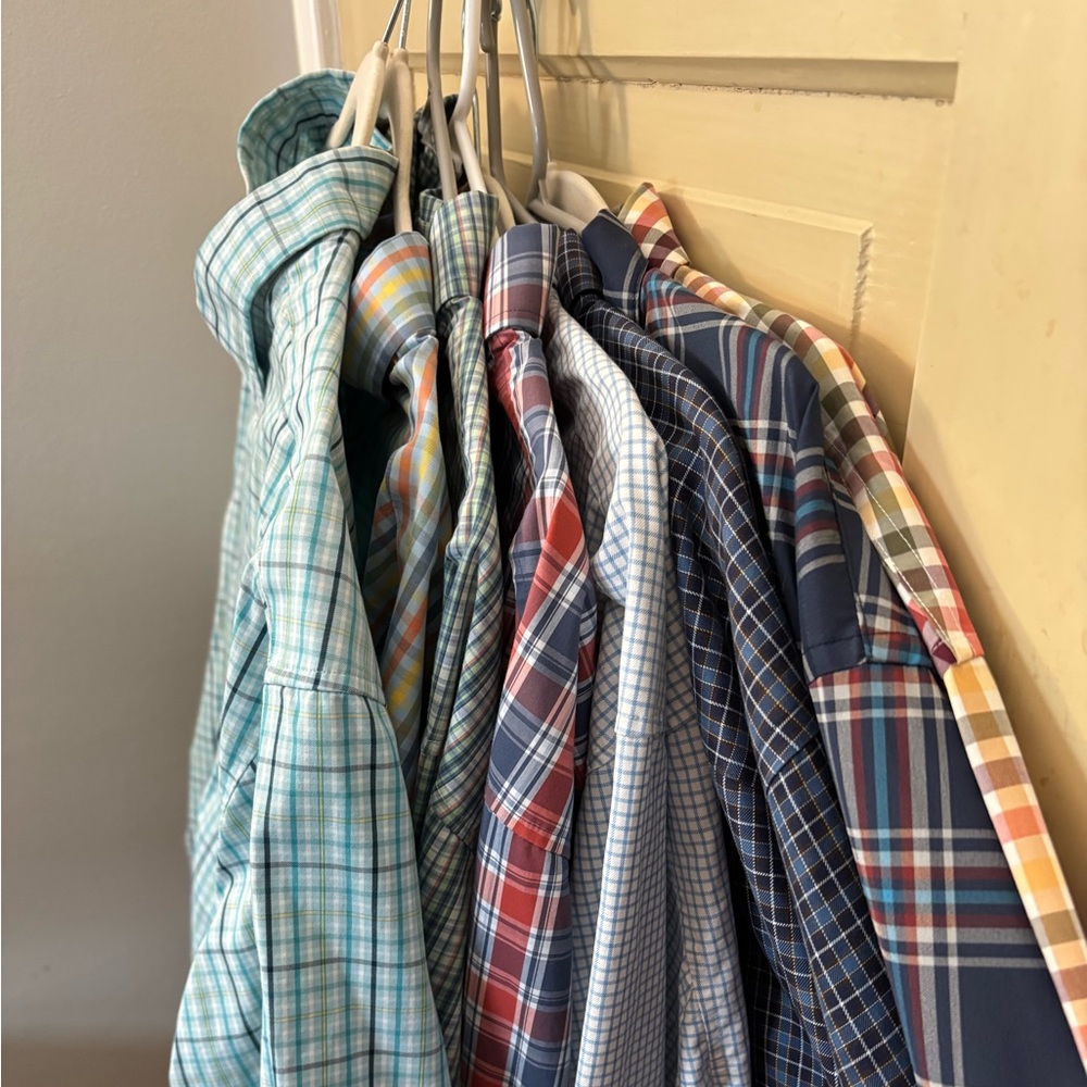 XXLT dress shirt Lot Duluth Trading Company (& others) 9 SHIRTS!!